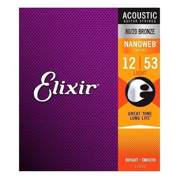 Elixir Nanoweb 80/20 Bronze Acoustic Light 12-53