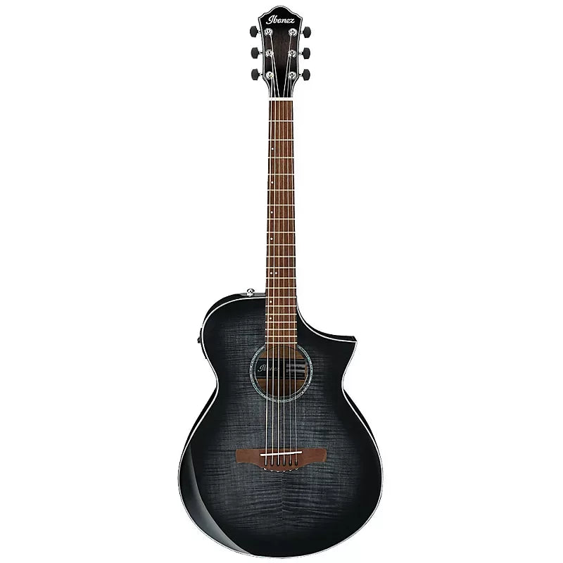 Ibanez AEWC400 Acoustic-Electric Guitar - Transparent Black Sunburst High Gloss