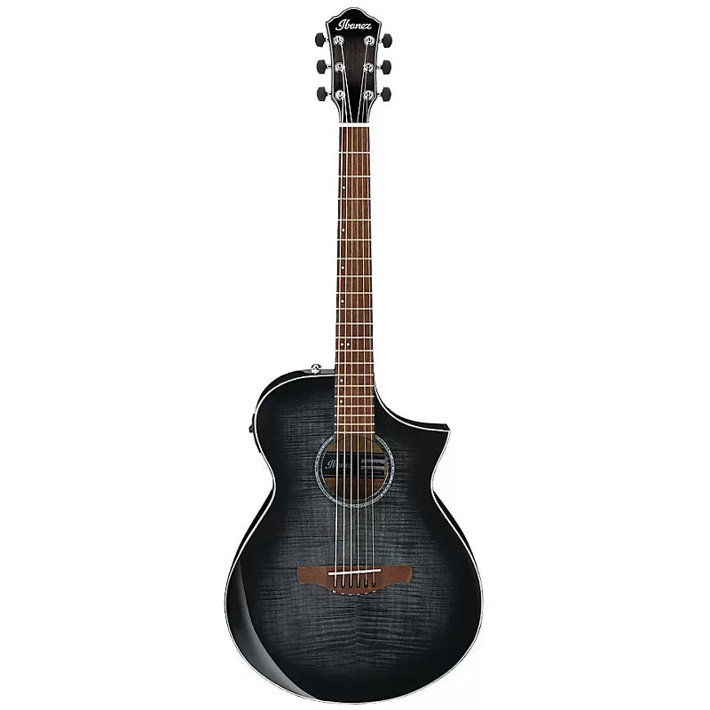 Ibanez AEWC400 Acoustic-Electric Guitar - Transparent Black Sunburst High Gloss