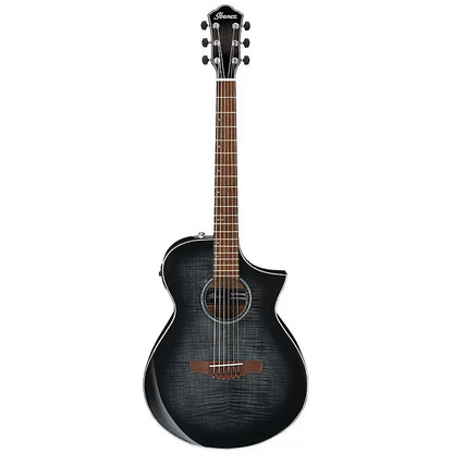 Ibanez AEWC400 Acoustic-Electric Guitar - Transparent Black Sunburst High Gloss