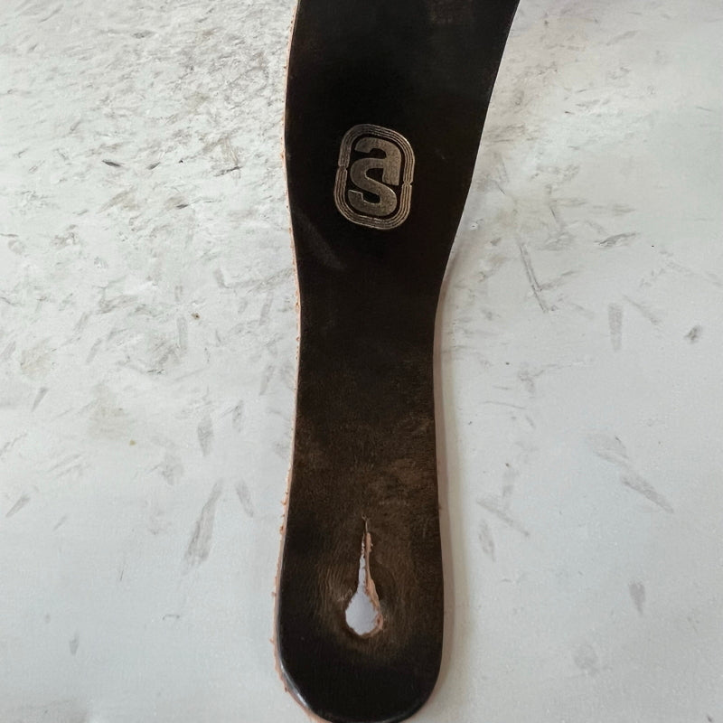 "AS" Leather Guitar Strap used