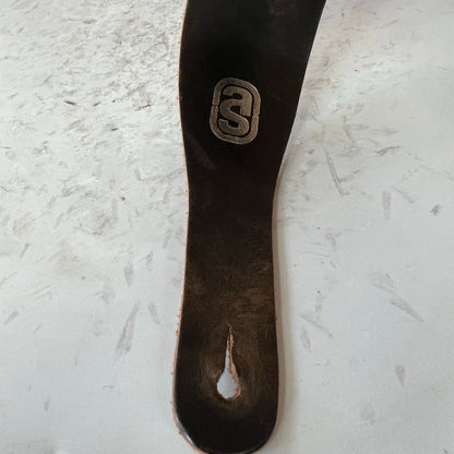 "AS" Leather Guitar Strap used