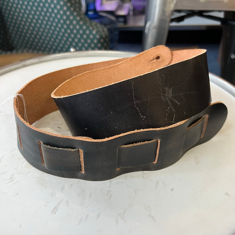 "AS" Leather Guitar Strap used