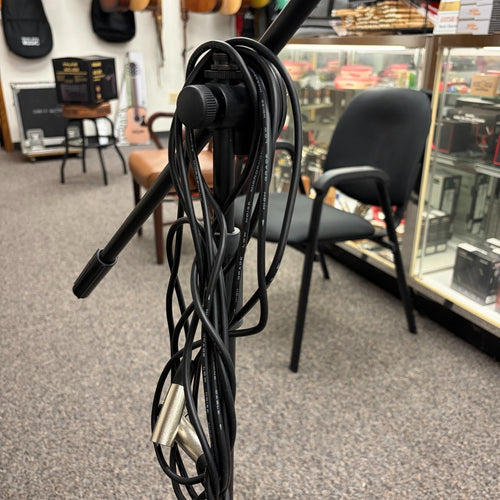 Ace Mic/Stand Package includes Vocal Microphone Boom Stand, Cable