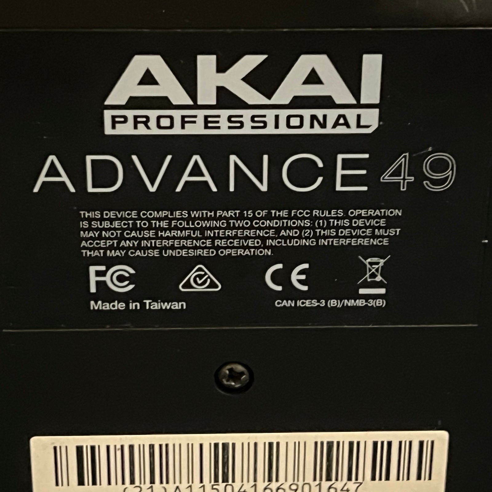 Akai Professional Advance 49 Keyboard Controller - Used