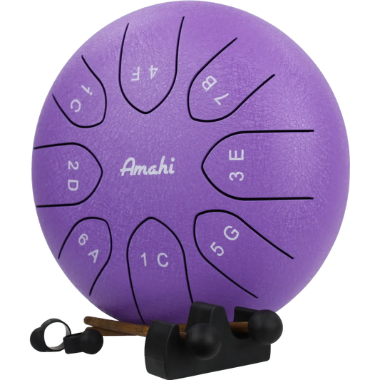 Amahi 8" Steel Tongue Drum – Purple