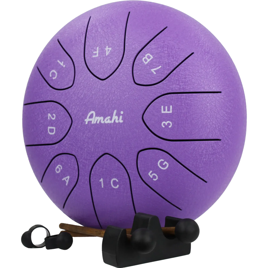 Amahi 8" Steel Tongue Drum – Purple