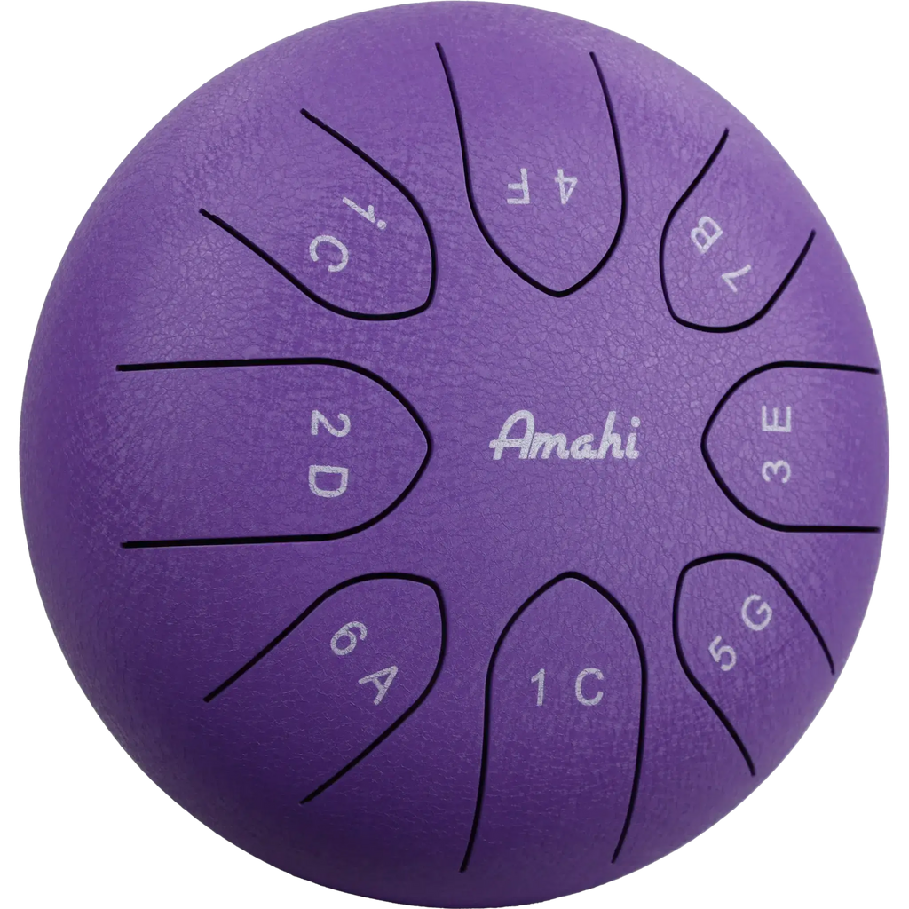 Amahi 8" Steel Tongue Drum – Purple