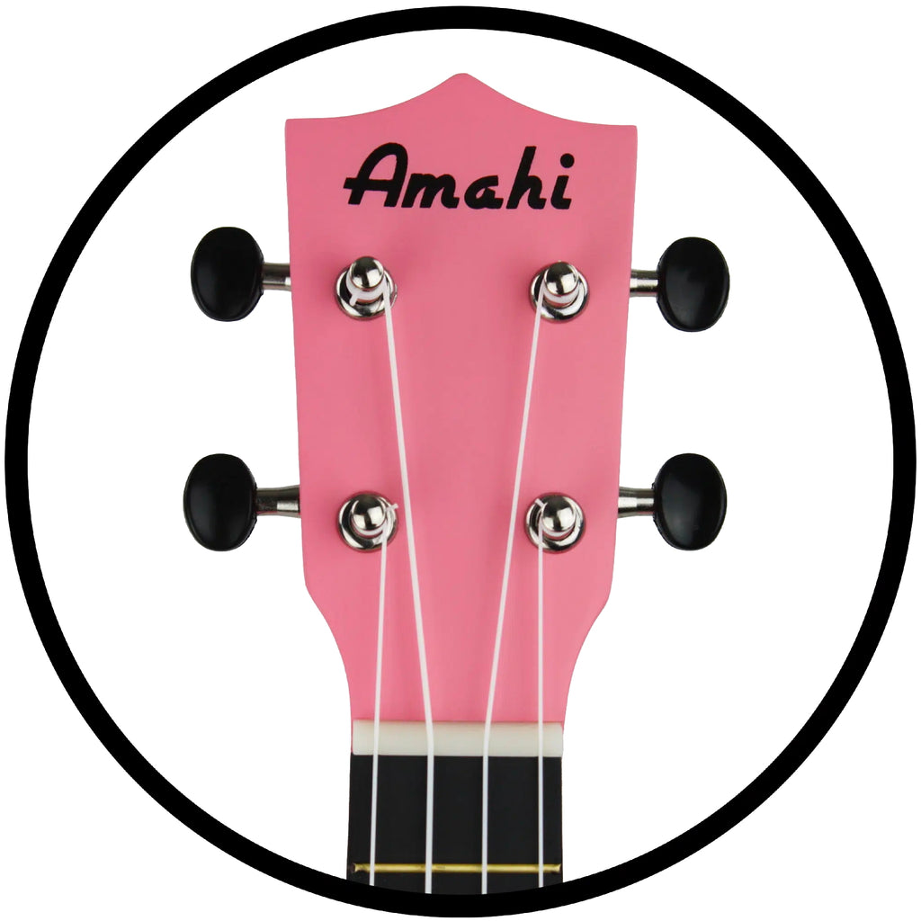 Amahi Baby Pink Soprano Ukulele (PNUKPI)