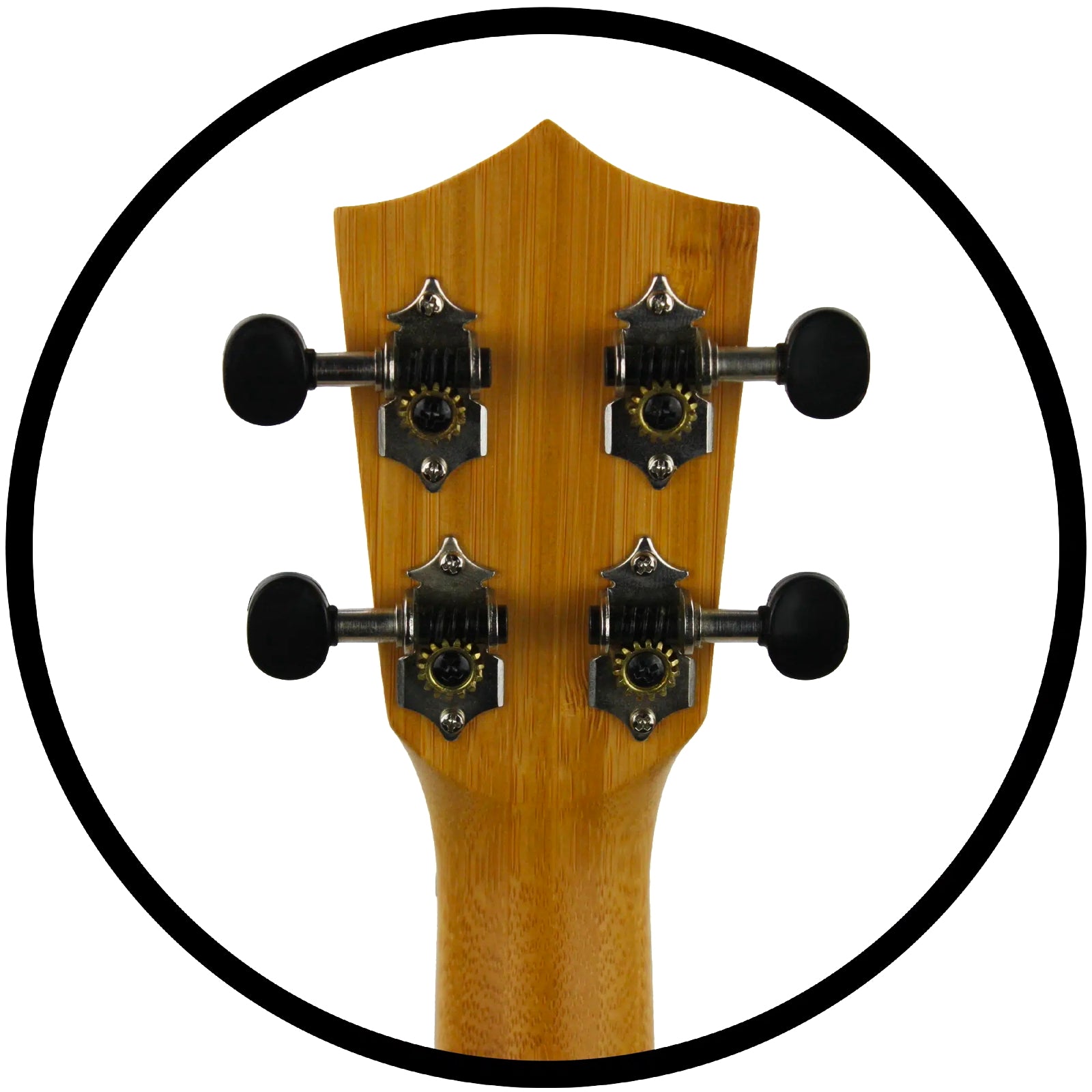 Amahi Classic Bamboo Concert Ukulele (NF335C) – Offset/Side Soundhole