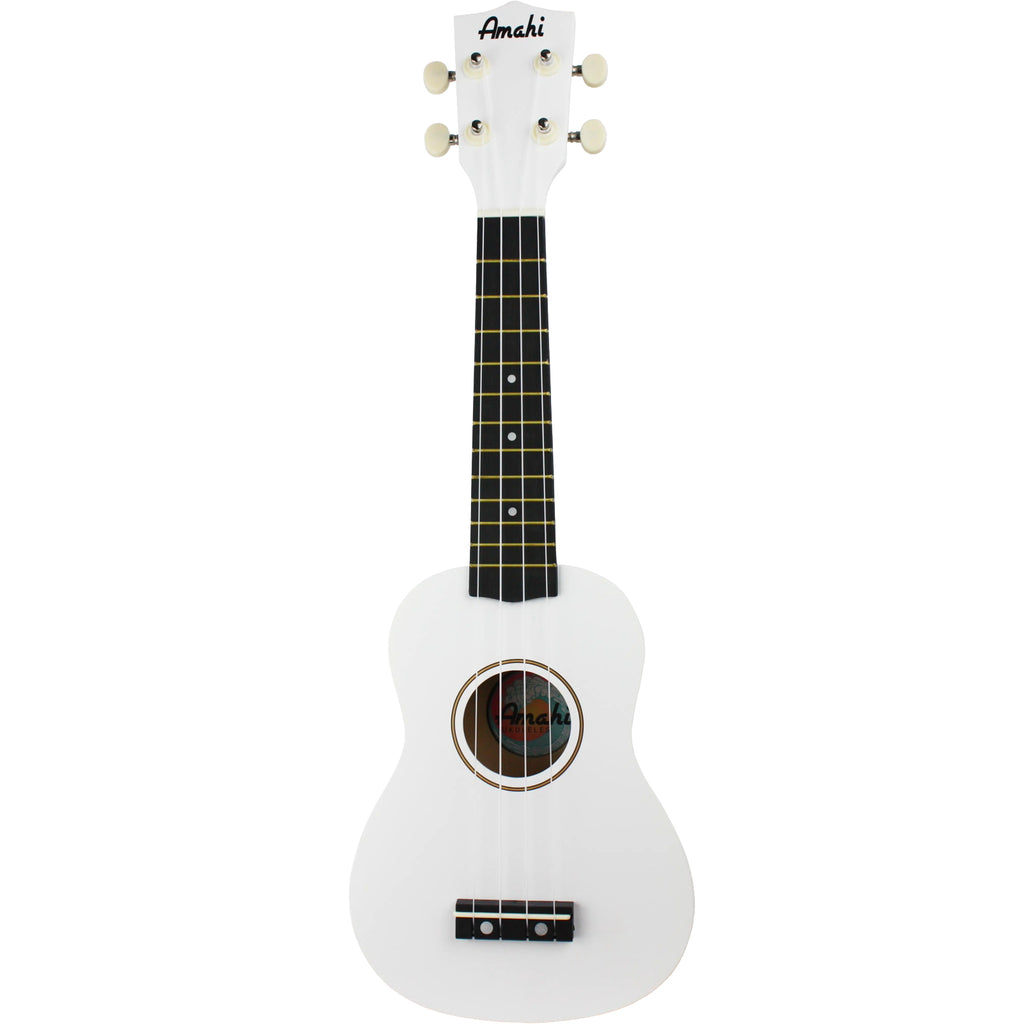 Amahi Paper White Soprano Ukulele (PNUKWH)