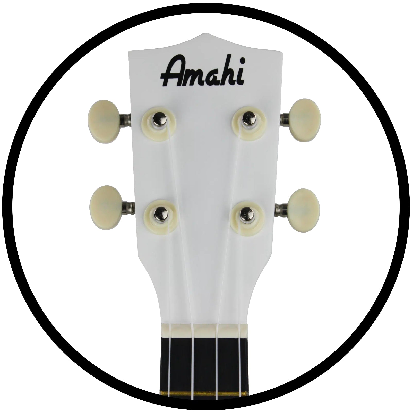Amahi Paper White Soprano Ukulele (PNUKWH)