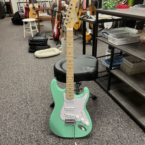 Amati Electric Guitar,  Lagoon Green w/gig bag and accessories