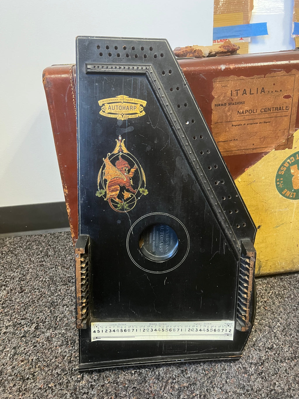 Antique Autoharp for decor or project