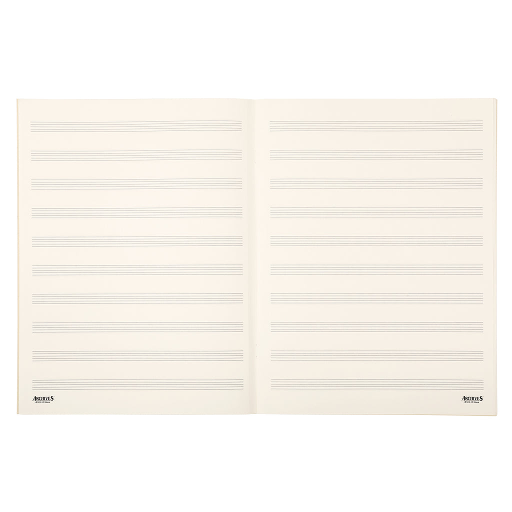 Archives Standard Bound Manuscript Paper Book, 10 Stave, 48 Pages