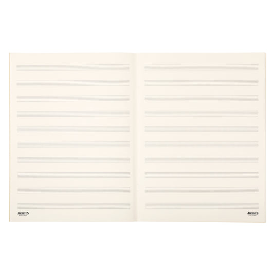 Archives Standard Bound Manuscript Paper Book, 10 Stave, 48 Pages