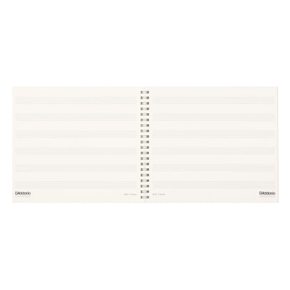 Archives Spiral Bound Manuscript Paper Book, 6 Stave, 64 Pages