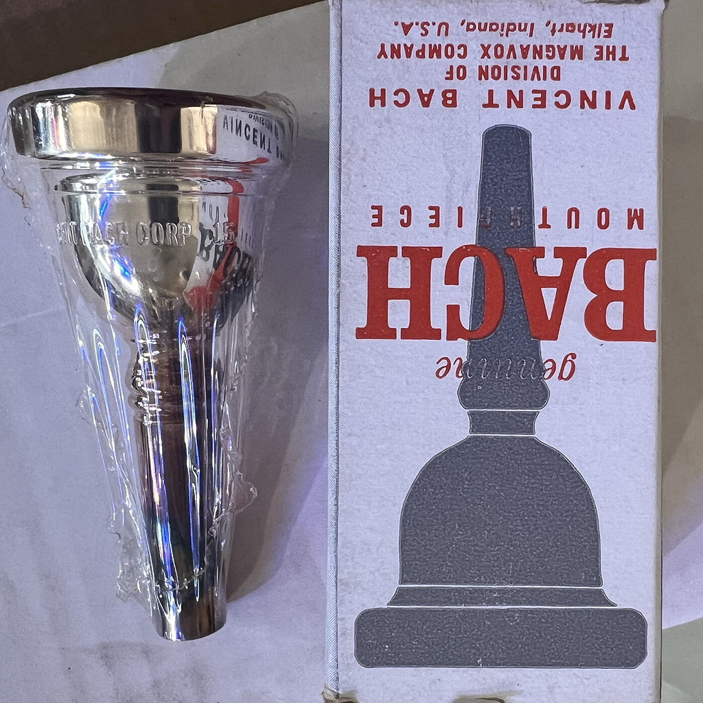 Bach Trombone/Baritone/Euphonium Mouthpiece S350 15 NOS - Genuine Bach, New Old Stock