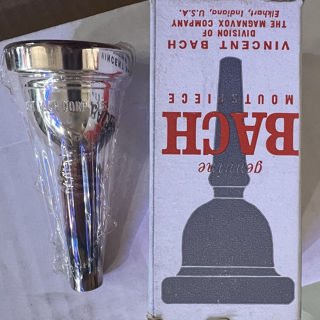 Bach Trombone/Baritone/Euphonium Mouthpiece S350 15 NOS - Genuine Bach, New Old Stock