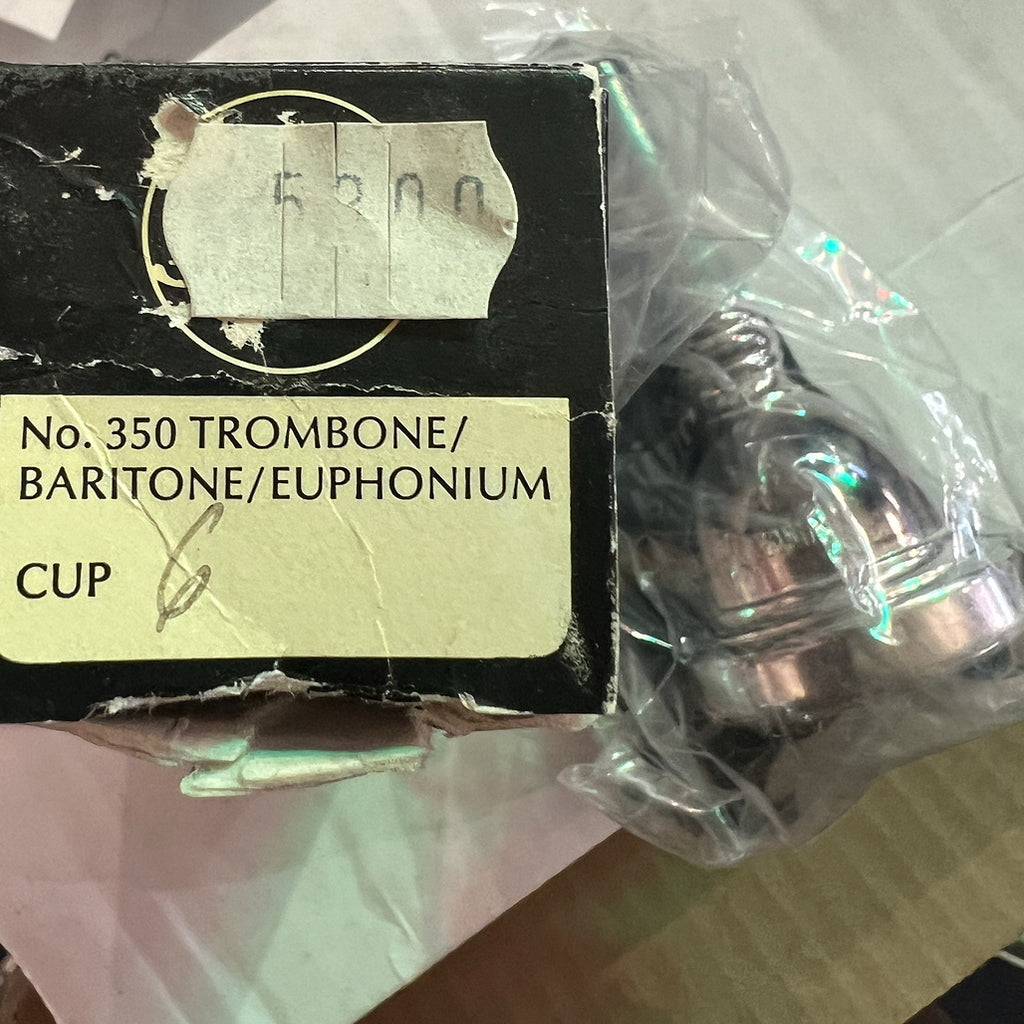 Bach Trombone/Baritone/Euphonium Mouthpiece S350 6 NOS - Genuine Bach, New Old Stock