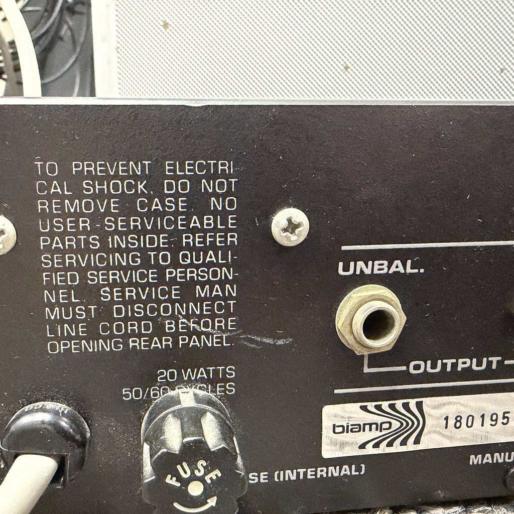 Biamp Model EQ/110 Graphic Equalizer