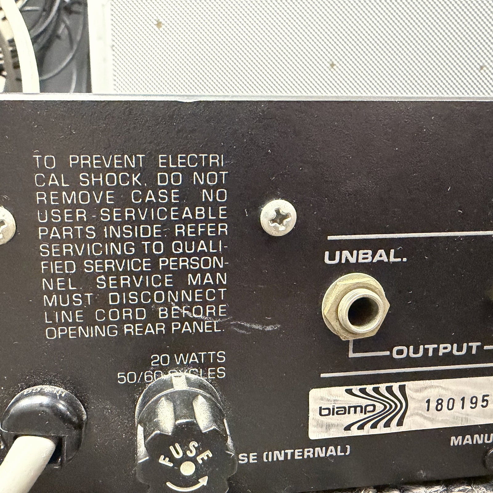 Biamp Model EQ/110 Graphic Equalizer