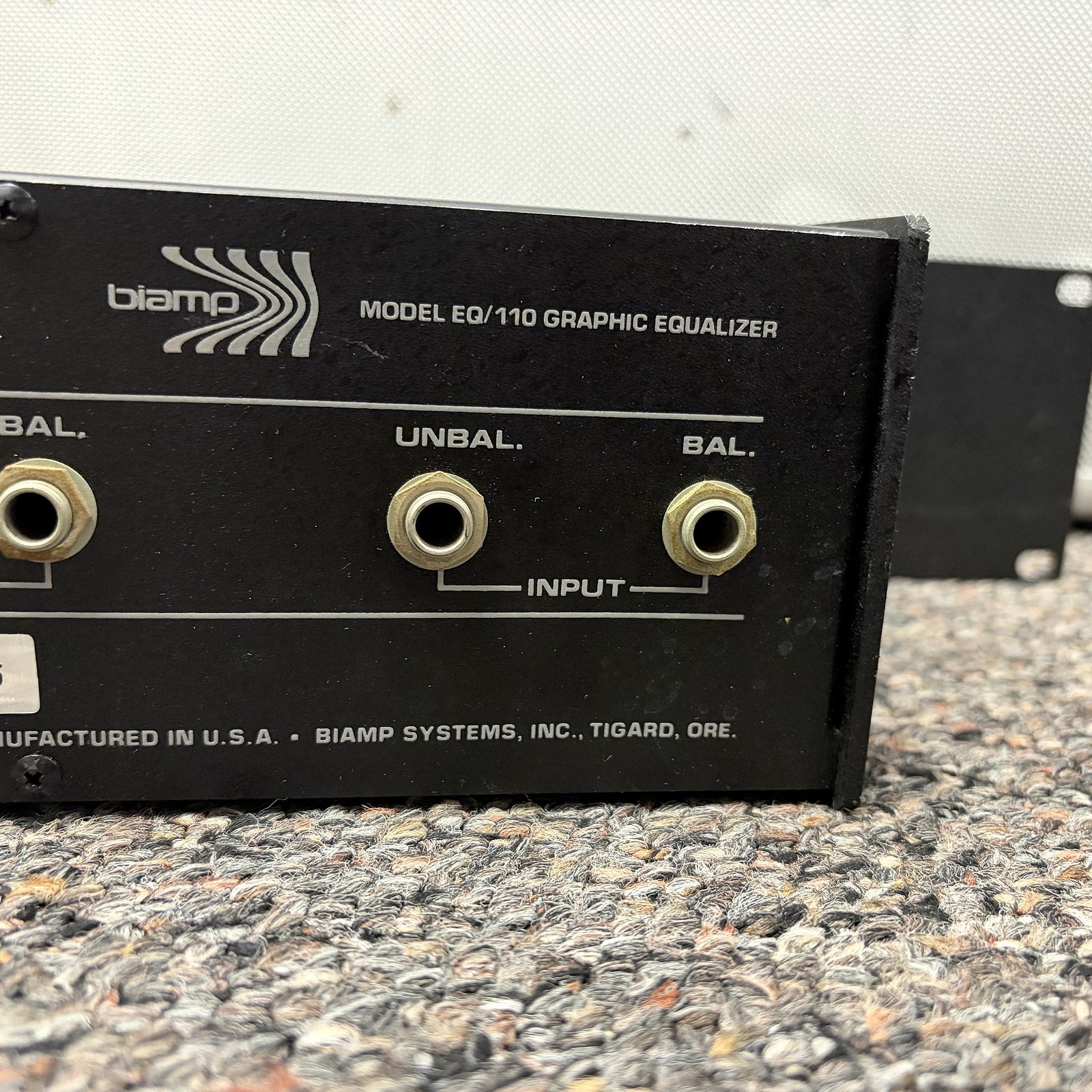 Biamp Model EQ/110 Graphic Equalizer