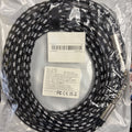 Black and Gray Braided Instrument Cable