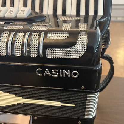 Casino Piano Accordion Black, Used
