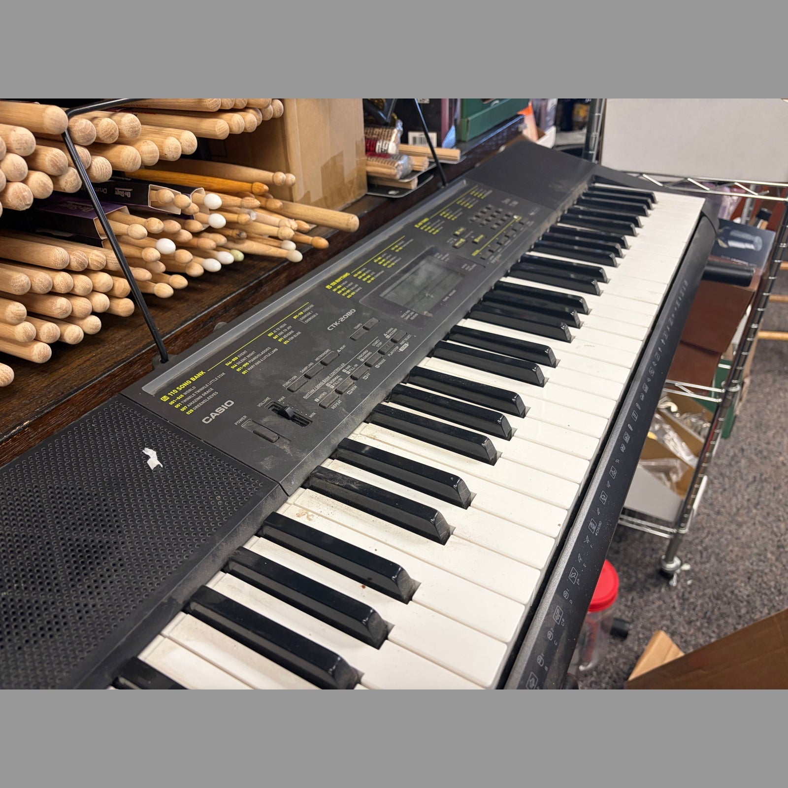 Casio CTK-2080 61-Key Portable Electronic Keyboard - Used