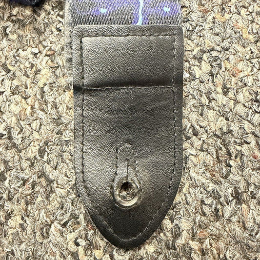 Classic lightning storm guitar strap, used