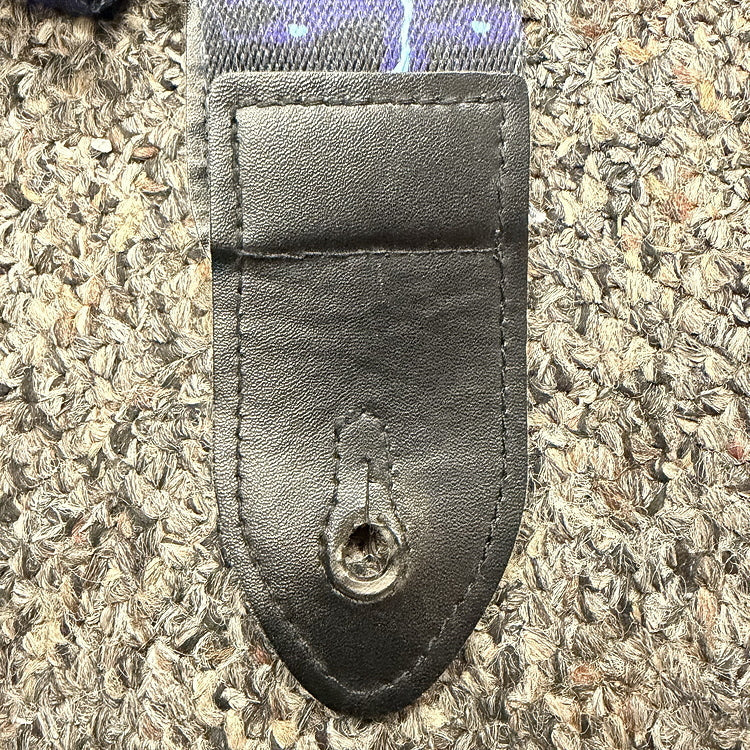 Classic lightning storm guitar strap, used