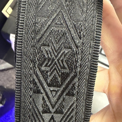 D'Addario Auto Lock  Guitar Strap Black Pattern Strap