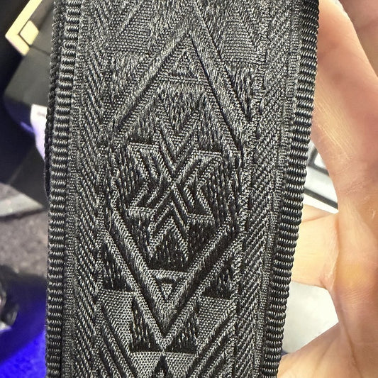 D'Addario Auto Lock  Guitar Strap Black Pattern Strap