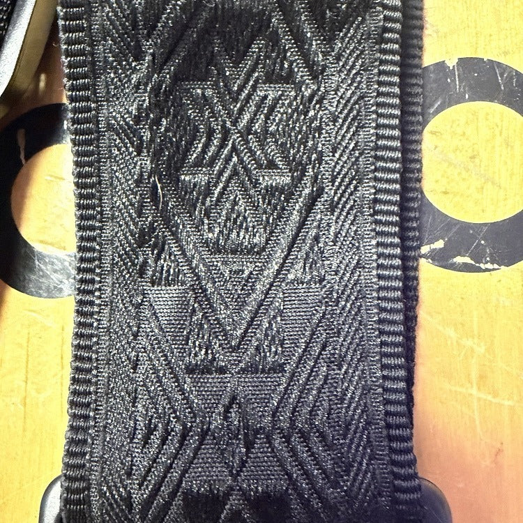 D'Addario Auto Lock  Guitar Strap Black Pattern Strap