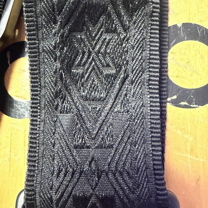 D'Addario Auto Lock  Guitar Strap Black Pattern Strap