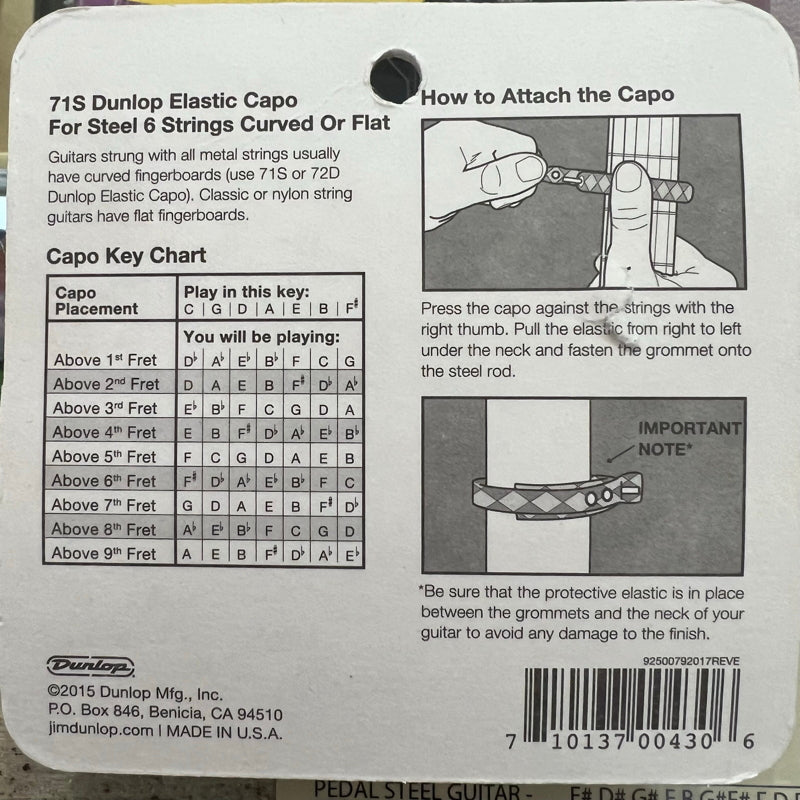 Dunlop 71SD Guitar Capo