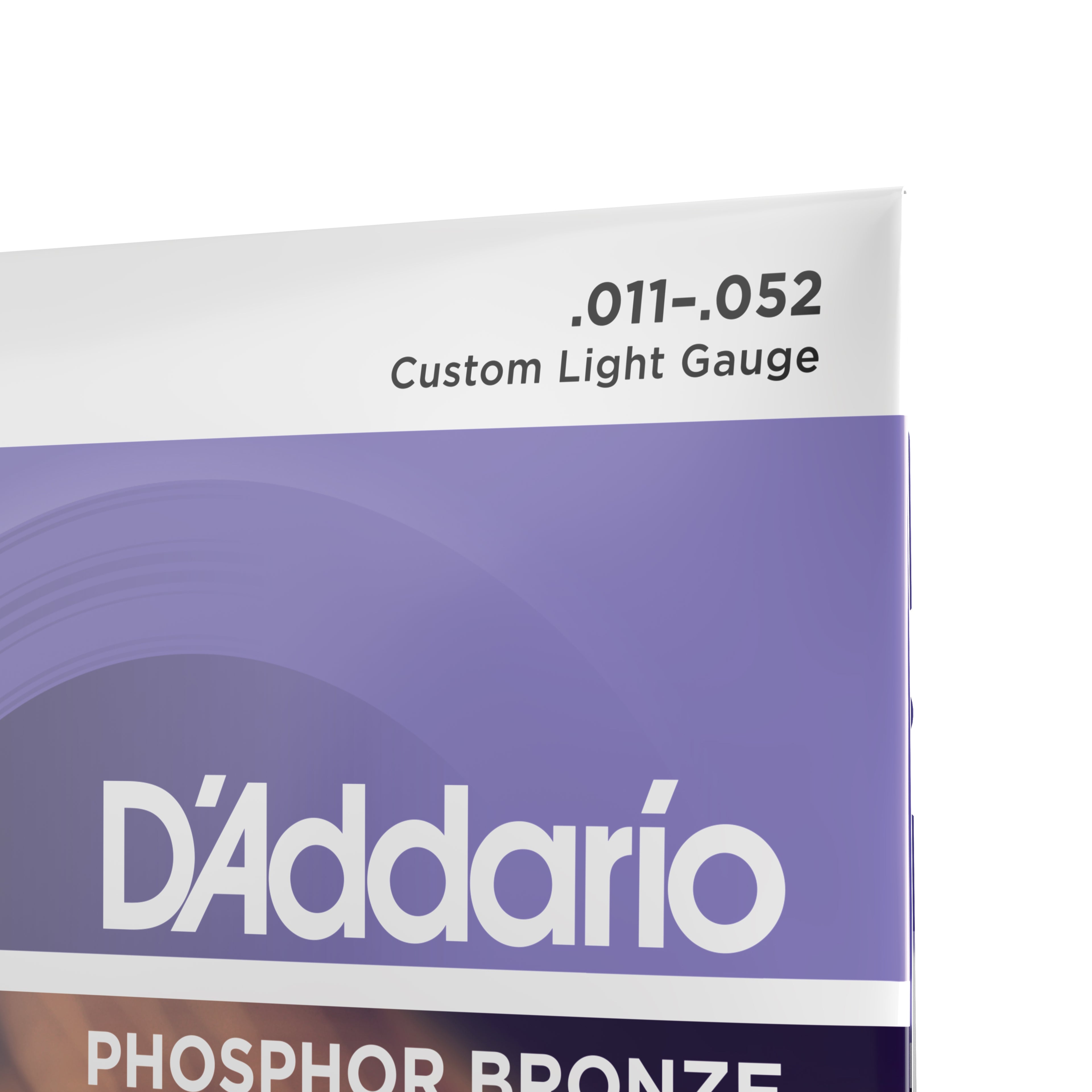 D'Addario EJ26 Phosphor Bronze Acoustic Guitar Strings, Custom Light, 11-52