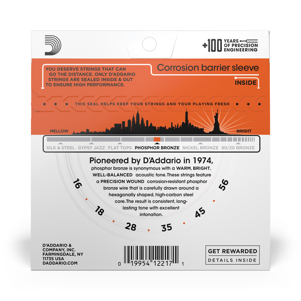 D'Addario EJ42 Resophonic Guitar Strings 16-56