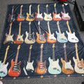 Electric Guitar Soft Fleece Throw Blanket