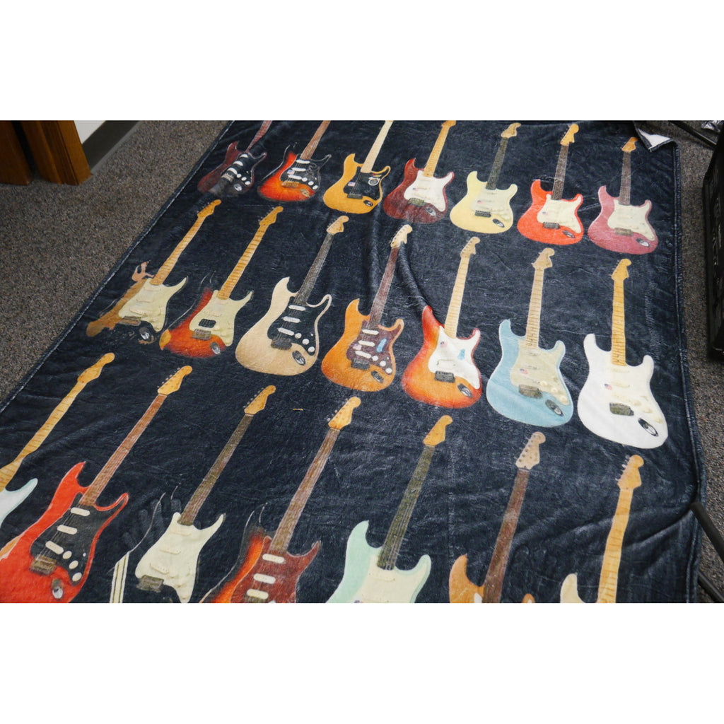 Electric Guitar Soft Fleece Throw Blanket