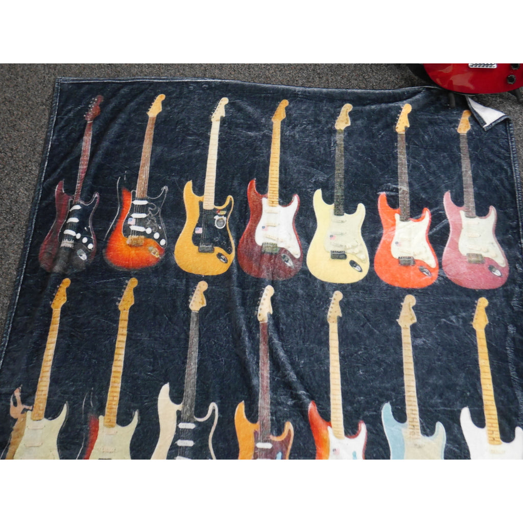 Electric Guitar Soft Fleece Throw Blanket