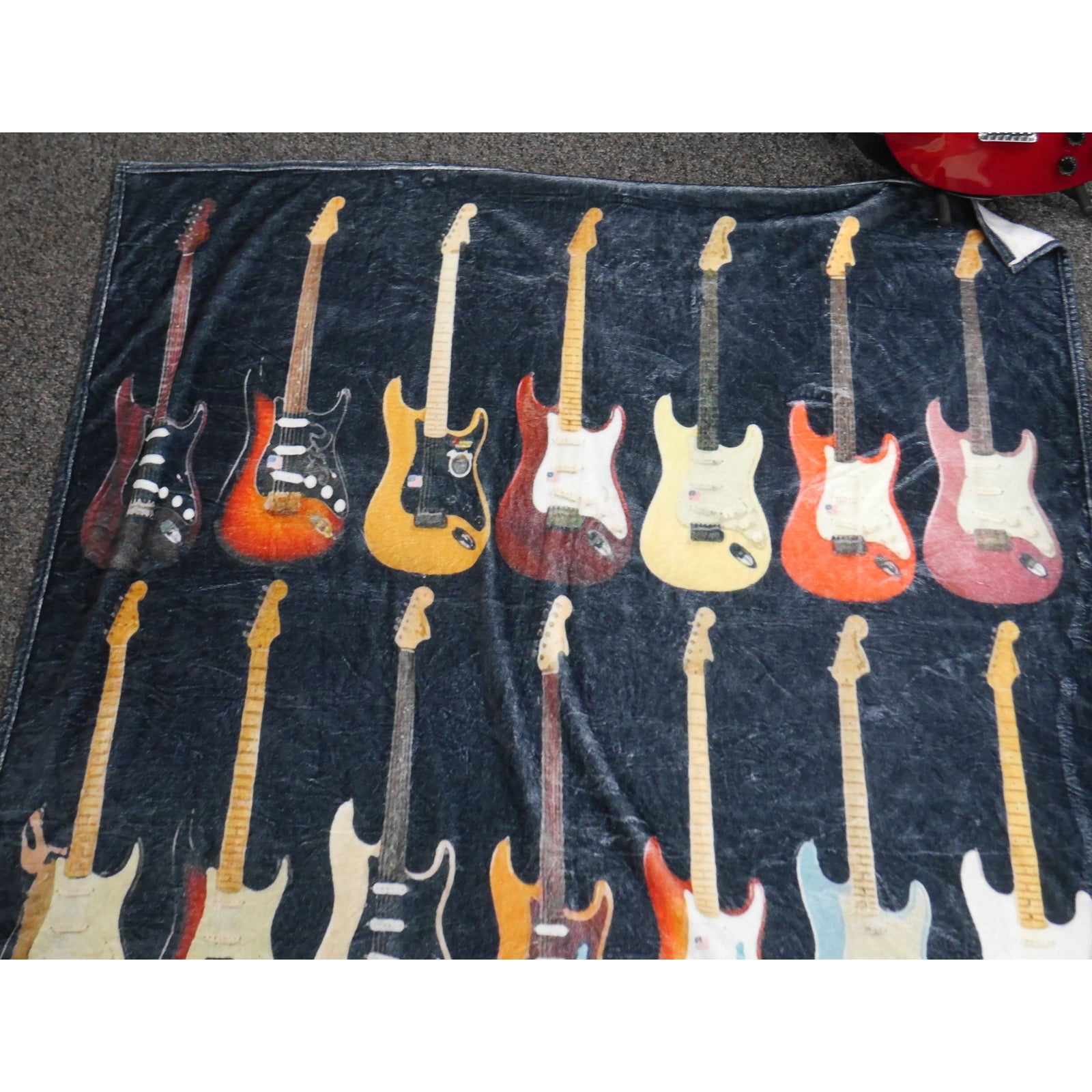 Electric Guitar Soft Fleece Throw Blanket