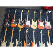 Load image into Gallery viewer, Electric Guitar Soft Fleece Throw Blanket
