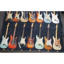 Load image into Gallery viewer, Electric Guitar Soft Fleece Throw Blanket
