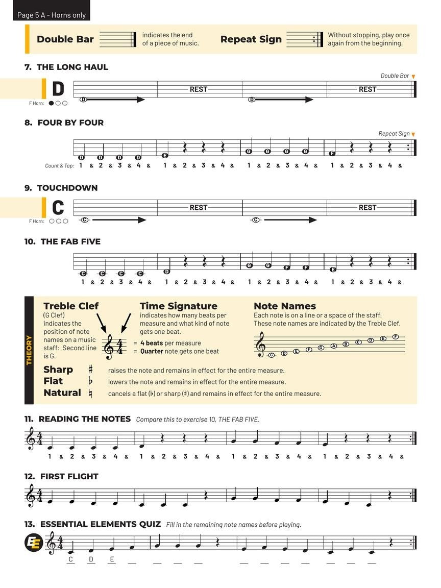 Essential Elements for Band – French Horn 1 with Online Resources