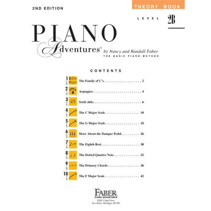 Piano Adventures Level 2B - Theory Book - 2nd Edition