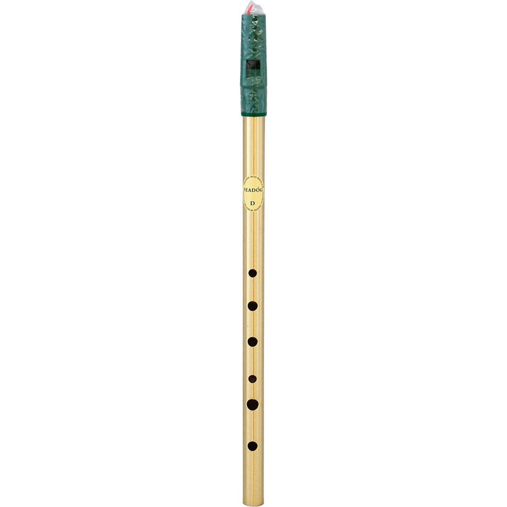 Feadog FW07 Brass High D Whistle, Single