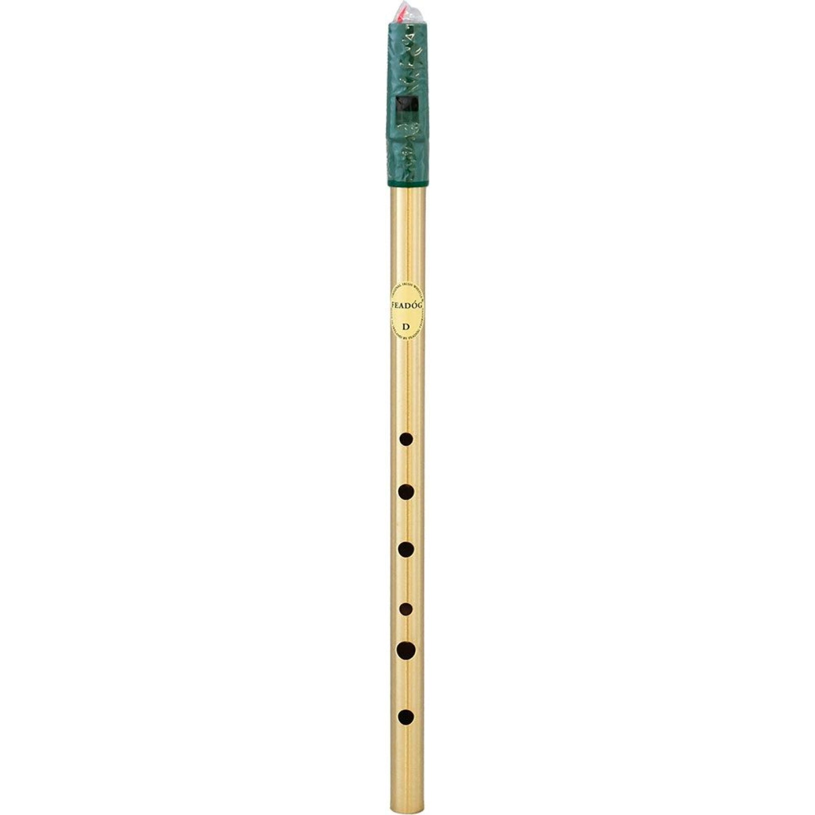 Feadog FW07 Brass High D Whistle, Single