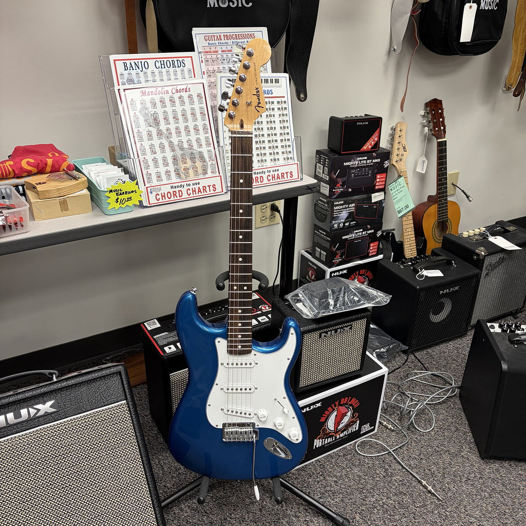 Fender Standard Stratocaster Electric Guitar - Aqua Marine Metal - Used
